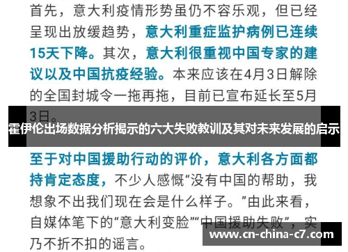 霍伊伦出场数据分析揭示的六大失败教训及其对未来发展的启示
